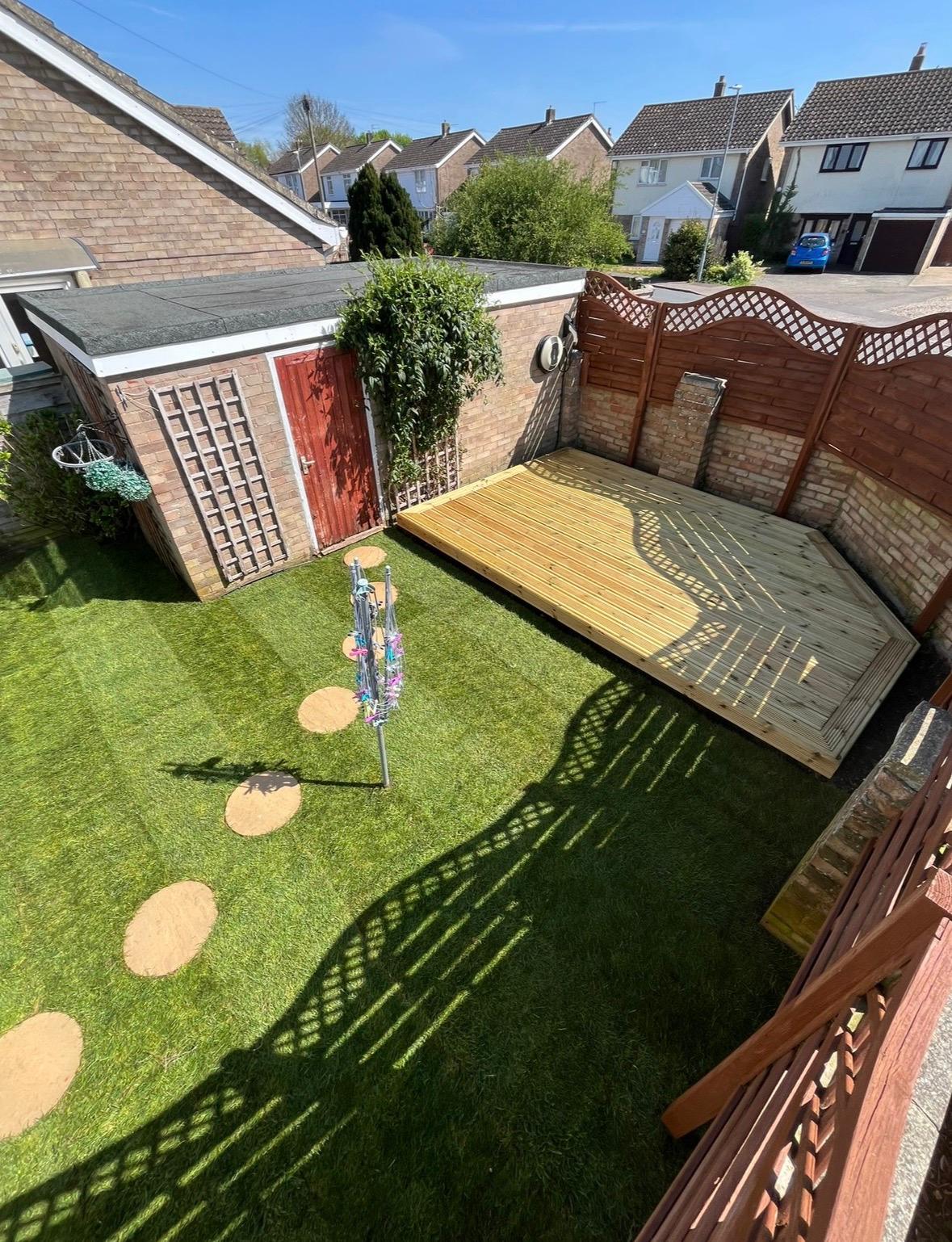 New decking installation