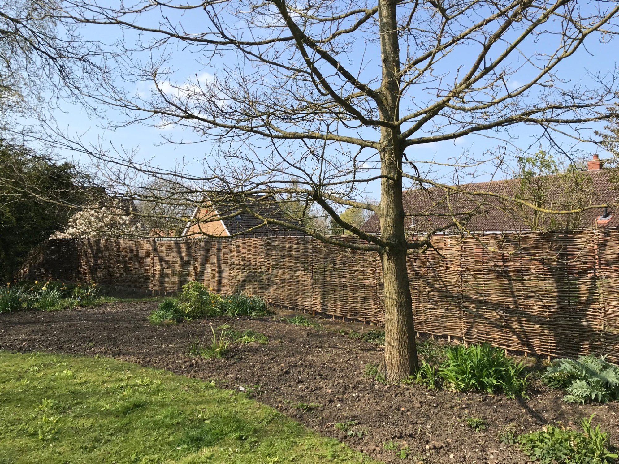 Wattle fencing installation